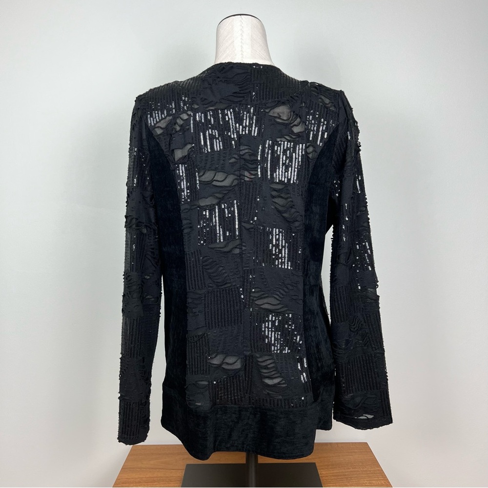 Tesoro Moda Distressed Suede Blazer Jacket - Picture 11 of 16